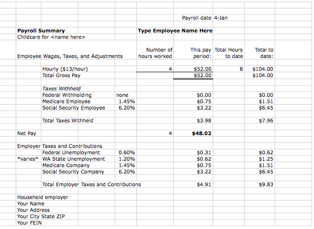 How To Pay Your Nanny's Taxes Yourself - Diy For Paying Household Employees